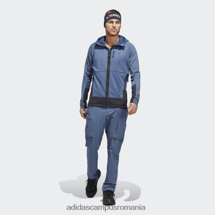 adidas campus romania jachetă fleece pentru drumeții cu glugă din oțel terrex tech flooce bărbați oţel J266N214003