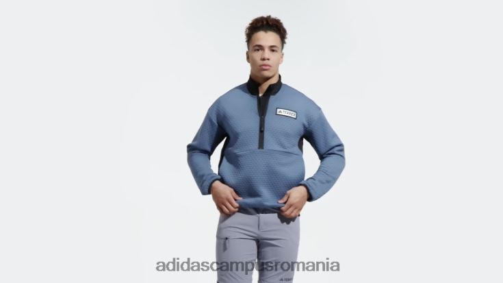 adidas campus romania jachetă fleece terrex utilitas cu fermoar 1/2 bărbați oţel J266N213757