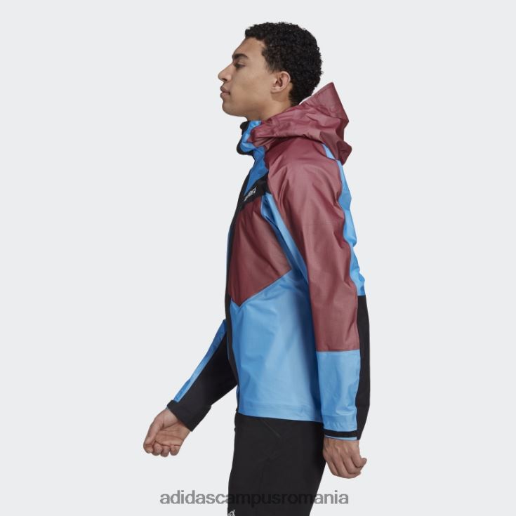 adidas campus romania jachetă gore-tex light blue techrock șoc bărbați soc albastru/rosu J266N27529