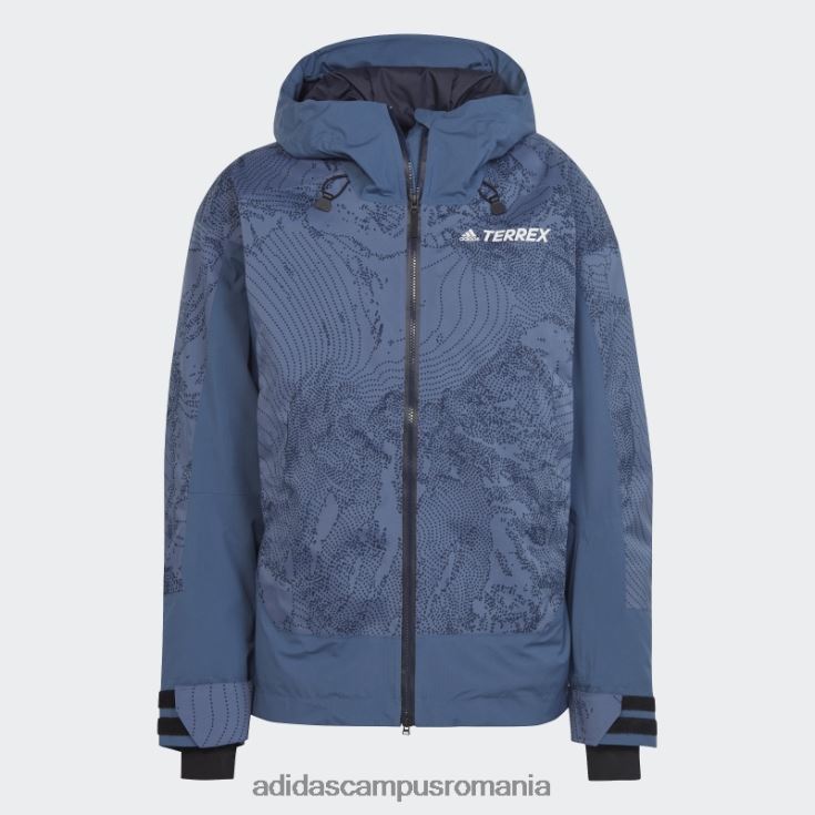 adidas campus romania jachetă grafică pentru zăpadă izolată cu 2 straturi steel terrex bărbați oțel/cerneală J266N214075
