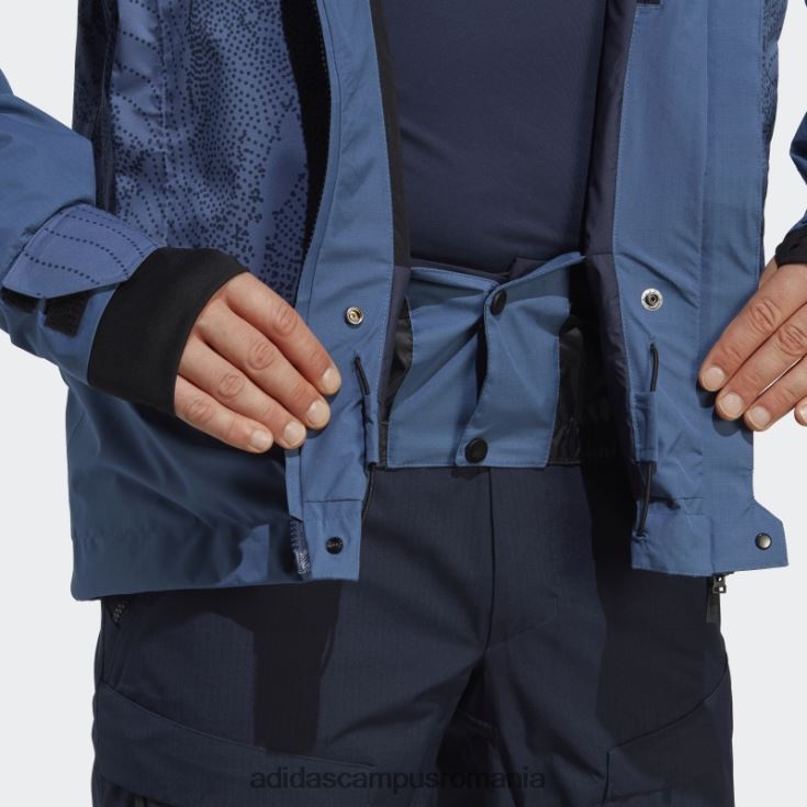 adidas campus romania jachetă grafică pentru zăpadă izolată cu 2 straturi steel terrex bărbați oțel/cerneală J266N214075