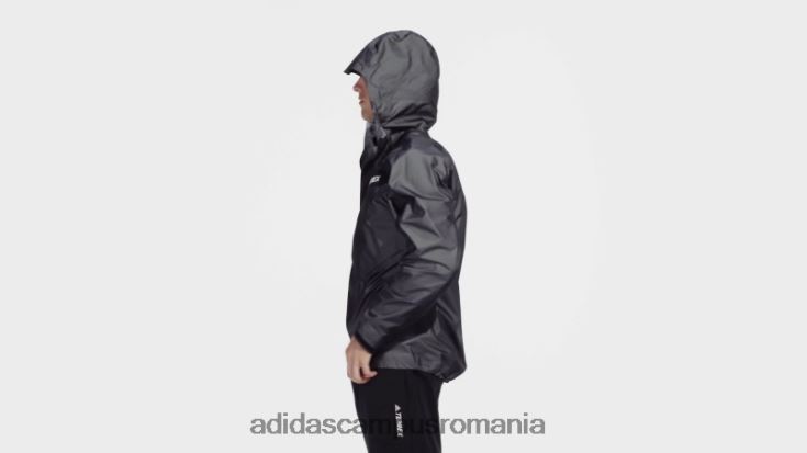 adidas campus romania jachetă techrock light gore-tex neagră bărbați negru J266N213525