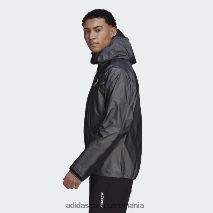 adidas campus romania jachetă techrock light gore-tex neagră bărbați negru J266N213525