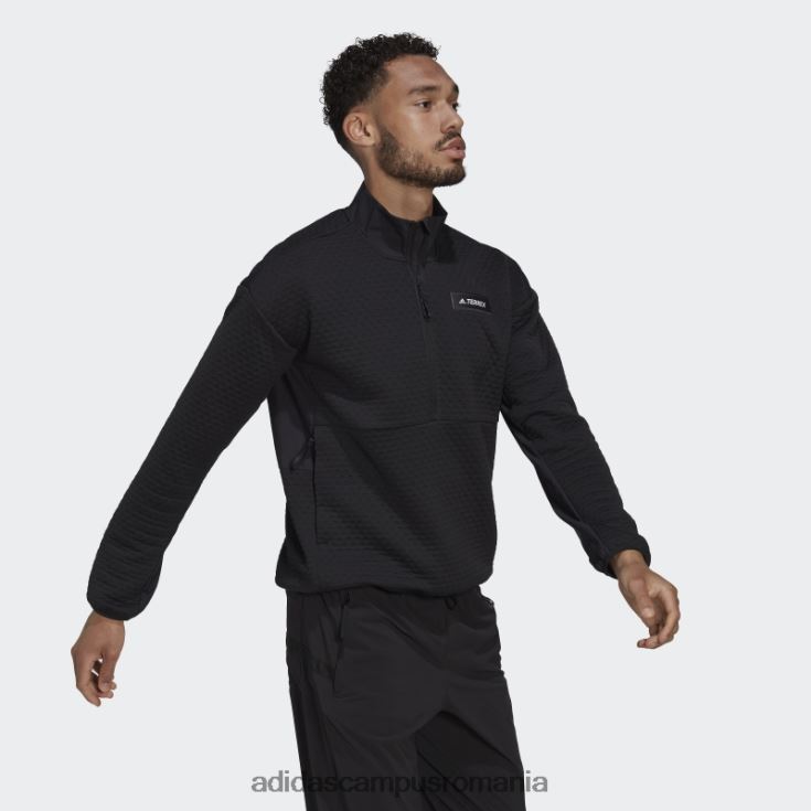 adidas campus romania lână neagră Terrex Hike cu jumătate de fermoar bărbați negru J266N214752