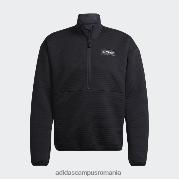 adidas campus romania lână neagră Terrex Hike cu jumătate de fermoar bărbați negru J266N214752