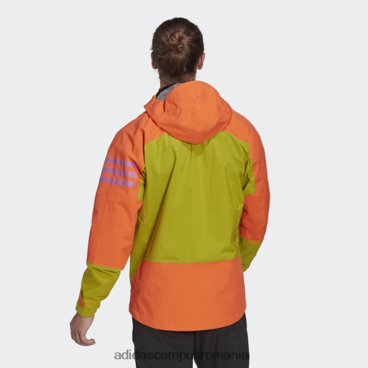 adidas campus romania olive terrex xploric rain.rdy geacă de drumeție bărbați măsline/portocale J266N214884
