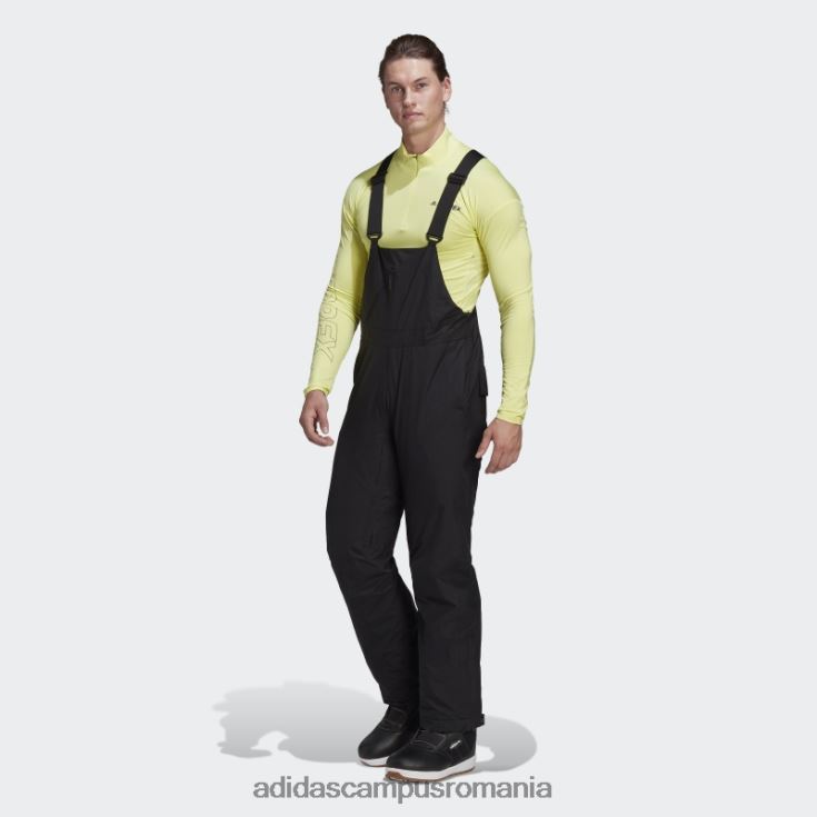 adidas campus romania pantaloni de trening cu salopete izolate cu două straturi de culoare neagră bărbați negru J266N214183