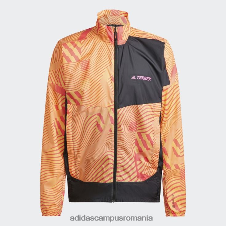 adidas campus romania parcă de vânt imprimată trail running terrex lila bărbați liliac/portocaliu fascicul J266N214993