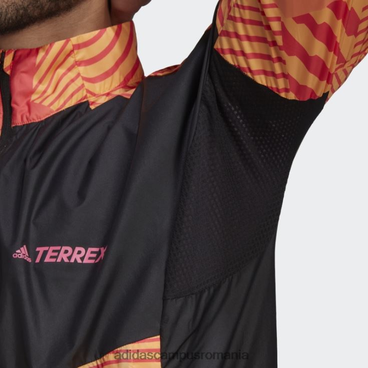 adidas campus romania parcă de vânt imprimată trail running terrex lila bărbați liliac/portocaliu fascicul J266N214993