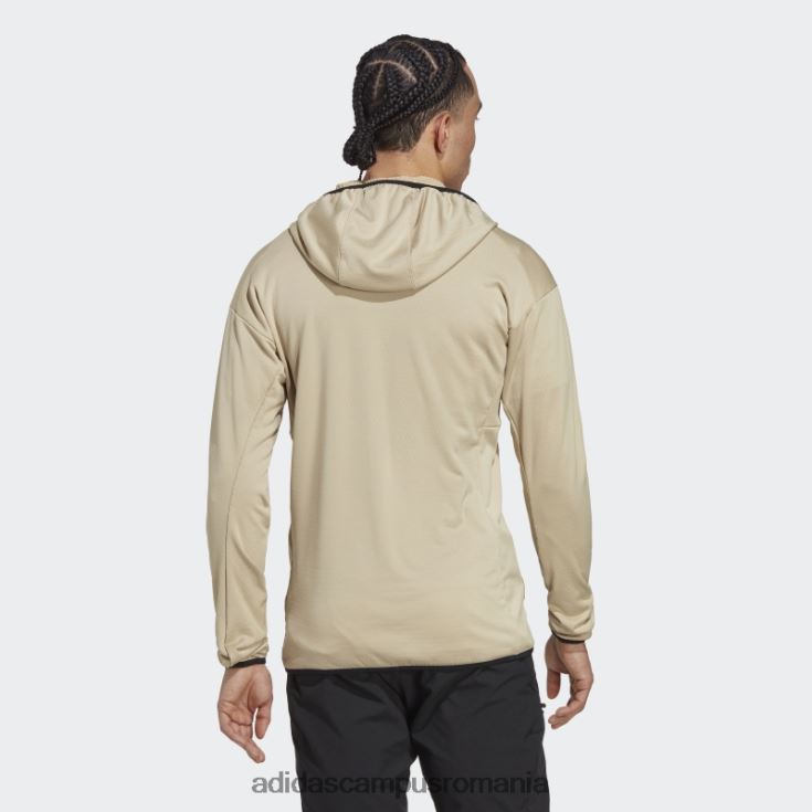 adidas campus romania savanna terrex tech flooce jachetă de drumeție ușoară cu glugă bărbați savană J266N26322
