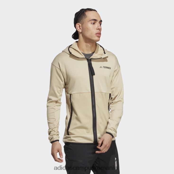 adidas campus romania savanna terrex tech flooce jachetă de drumeție ușoară cu glugă bărbați savană J266N26322