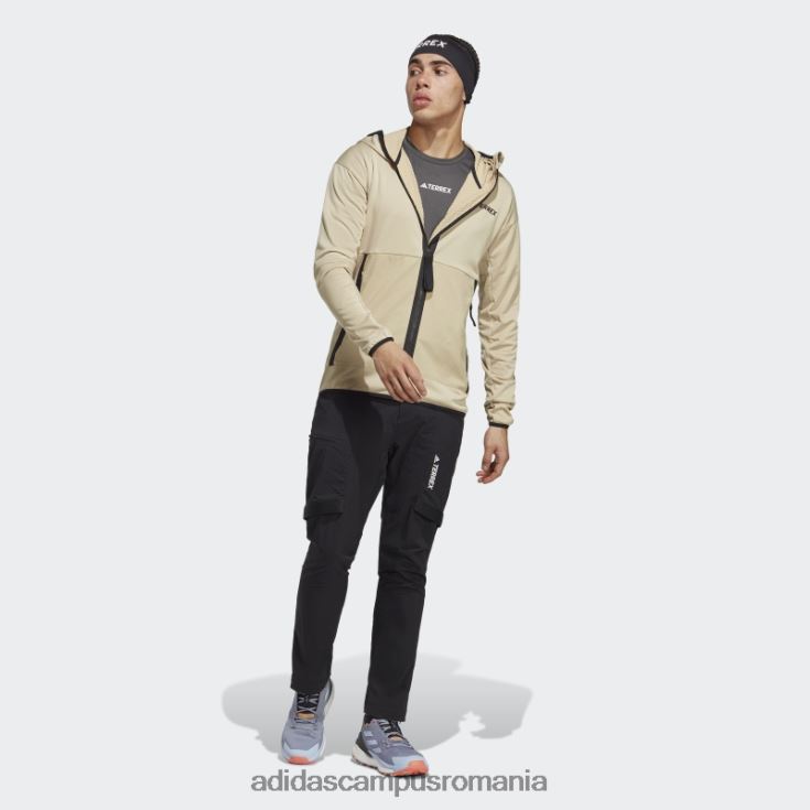 adidas campus romania savanna terrex tech flooce jachetă de drumeție ușoară cu glugă bărbați savană J266N26322
