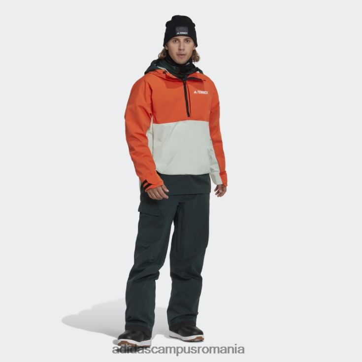 adidas campus romania terrex 2 layer rain.rdy anorac de zăpadă portocaliu bărbați portocaliu/verde J266N214912