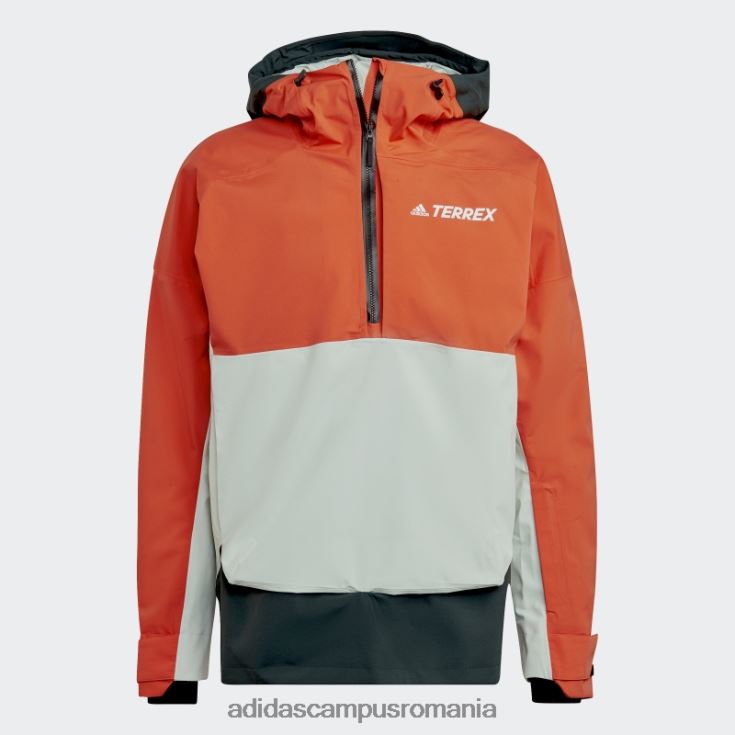 adidas campus romania terrex 2 layer rain.rdy anorac de zăpadă portocaliu bărbați portocaliu/verde J266N214912