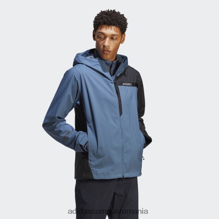 adidas campus romania terrex multi rain.rdy jachetă de ploaie 2,5 straturi oțel fashion bărbați oţel J266N26536