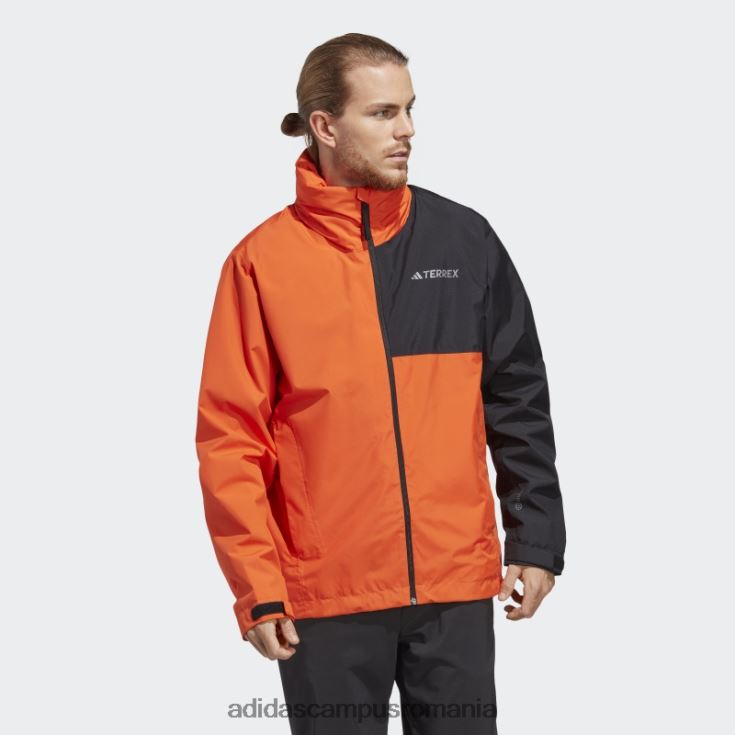 adidas campus romania terrex multi rain.rdy jacheta de ploaie 2 straturi portocaliu fashion bărbați portocale J266N27489