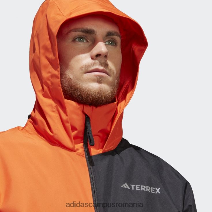 adidas campus romania terrex multi rain.rdy jacheta de ploaie 2 straturi portocaliu fashion bărbați portocale J266N27489