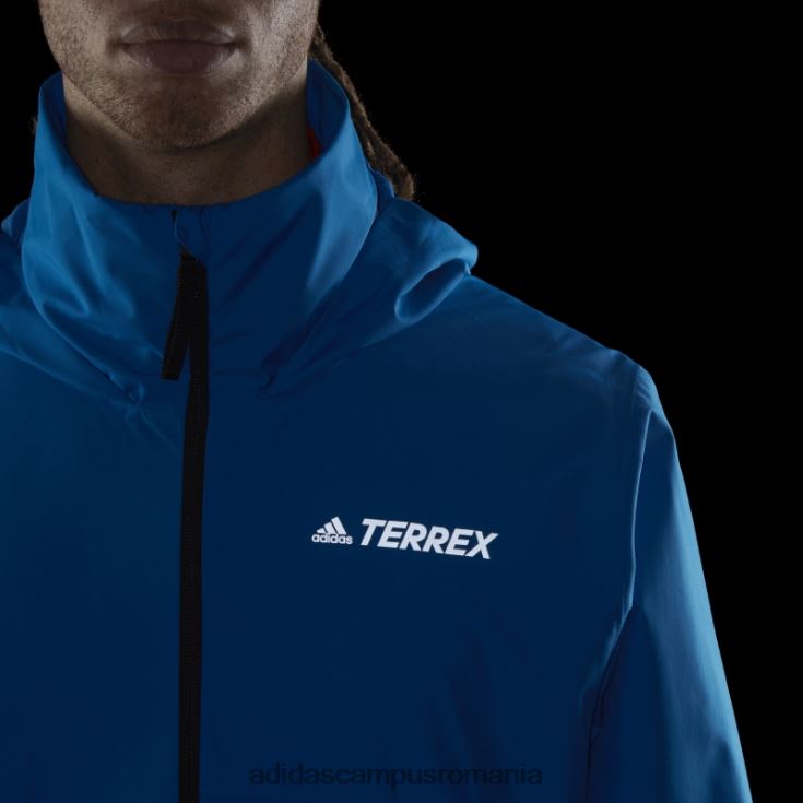 adidas campus romania terrex multi rain.rdy jacheta de ploaie in doua straturi albastru soc bărbați albastru șoc J266N213603