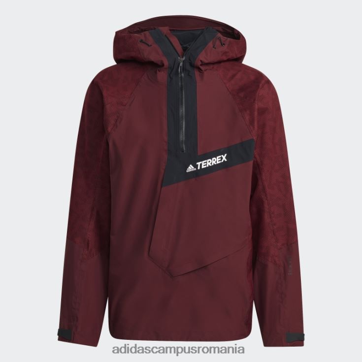 adidas campus romania terrex techrock rain.rdy anorac roșu fierbinte bărbați roșu J266N215037