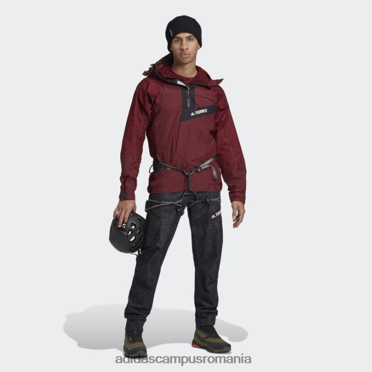adidas campus romania terrex techrock rain.rdy anorac roșu fierbinte bărbați roșu J266N215037