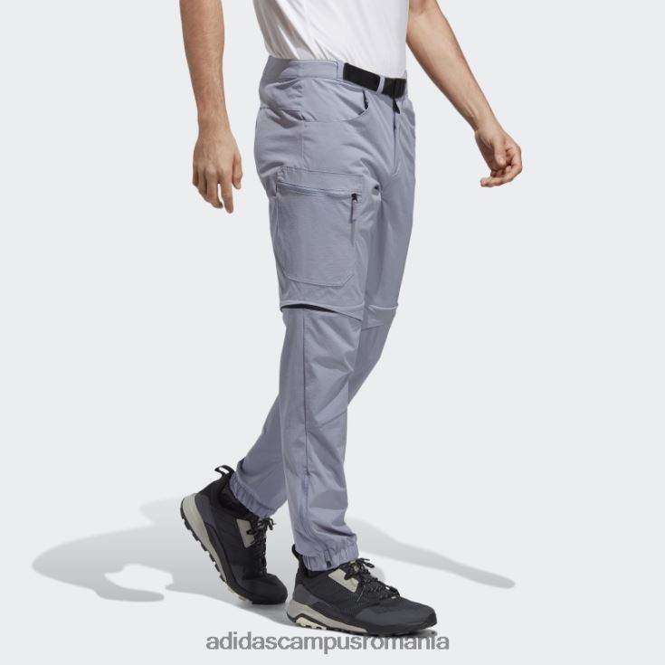 adidas campus romania terrex utilitas drumeții pantaloni de trening cu fermoar violet argintiu bărbați violet argintiu J266N213477
