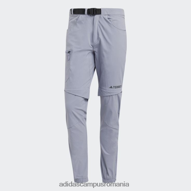 adidas campus romania terrex utilitas drumeții pantaloni de trening cu fermoar violet argintiu bărbați violet argintiu J266N213477