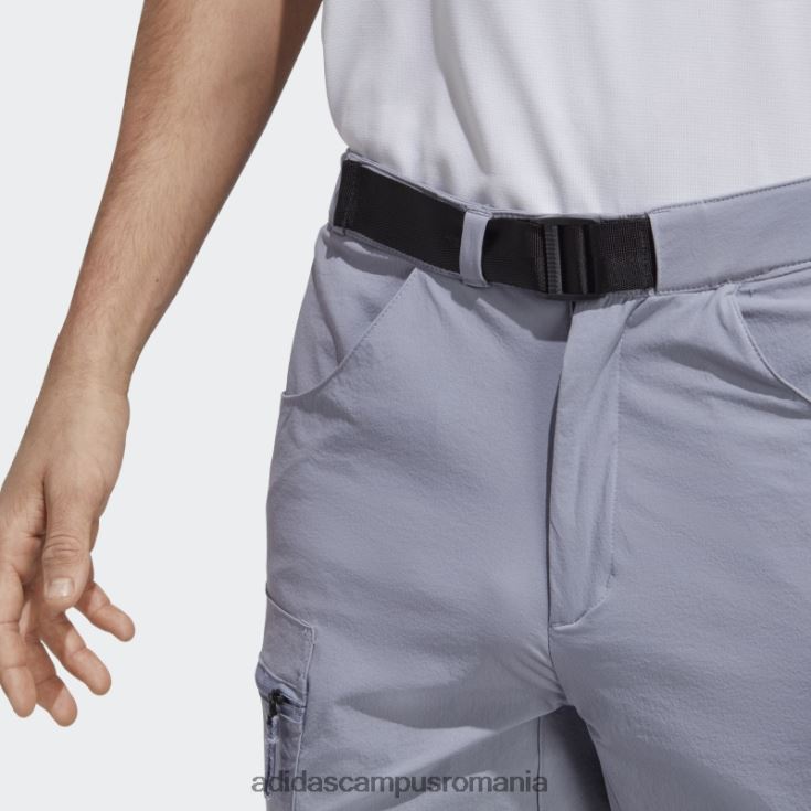 adidas campus romania terrex utilitas drumeții pantaloni de trening cu fermoar violet argintiu bărbați violet argintiu J266N213477