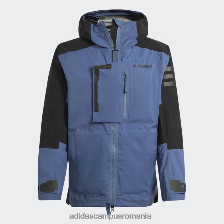 adidas campus romania terrex xploric rain.rdy geacă de drumeție oțel bărbați otel/negru J266N214893