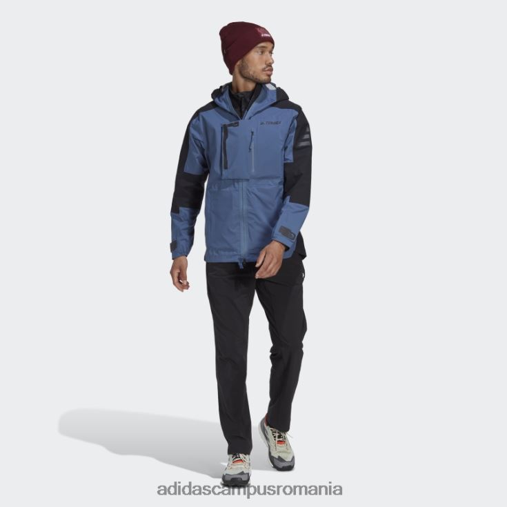 adidas campus romania terrex xploric rain.rdy geacă de drumeție oțel bărbați otel/negru J266N214893