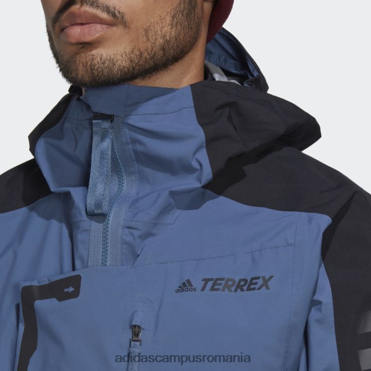 adidas campus romania terrex xploric rain.rdy geacă de drumeție oțel bărbați otel/negru J266N214893