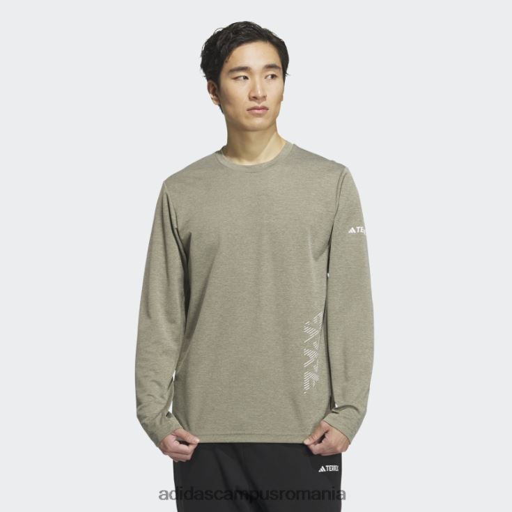 adidas campus romania top cu mâneci lungi top tech cu mâneci lungi olive bărbați măsline J266N213933