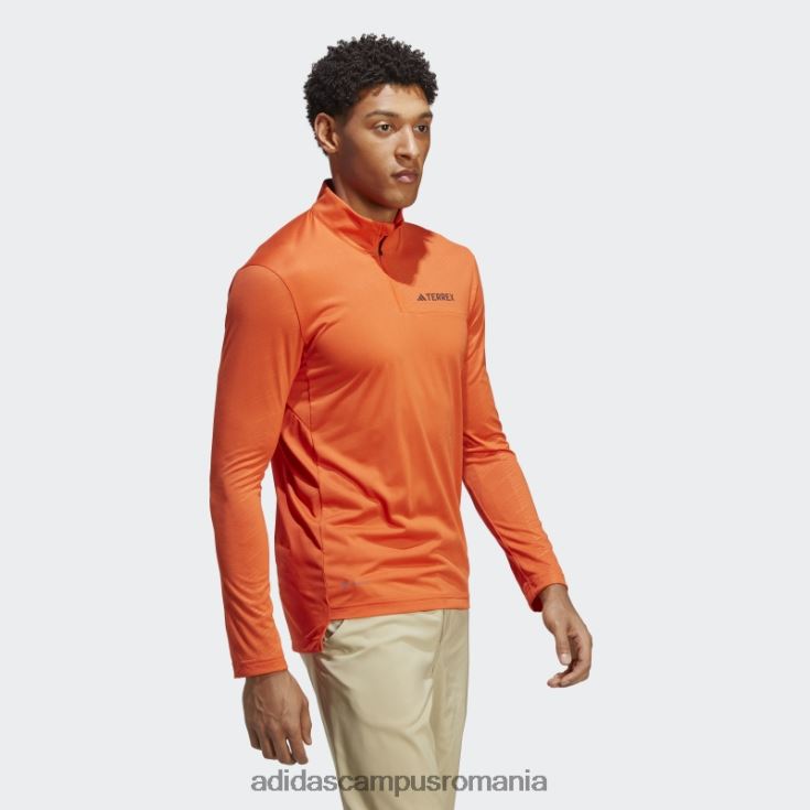 adidas campus romania top portocaliu terrex cu mânecă lungă cu jumătate de fermoar bărbați portocale J266N214093