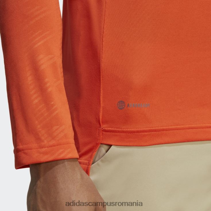 adidas campus romania top portocaliu terrex cu mânecă lungă cu jumătate de fermoar bărbați portocale J266N214093