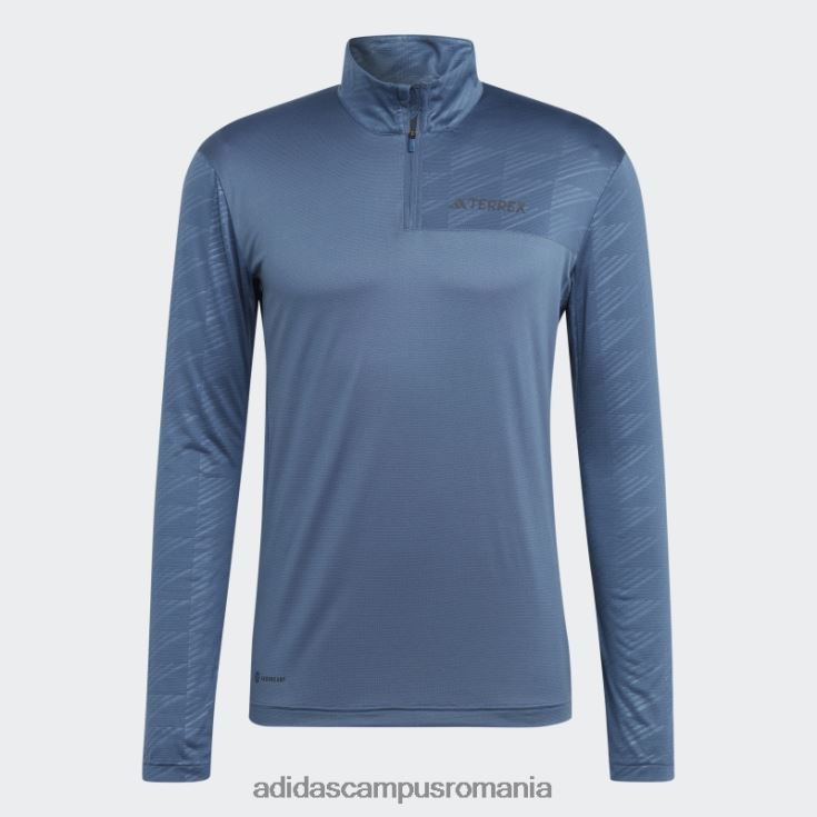 adidas campus romania tricou adidas cu mânecă lungă cu jumătate de fermoar din oțel terrex bărbați oţel J266N25343