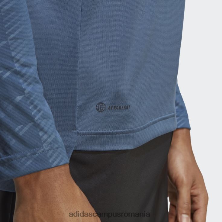 adidas campus romania tricou adidas cu mânecă lungă cu jumătate de fermoar din oțel terrex bărbați oţel J266N25343