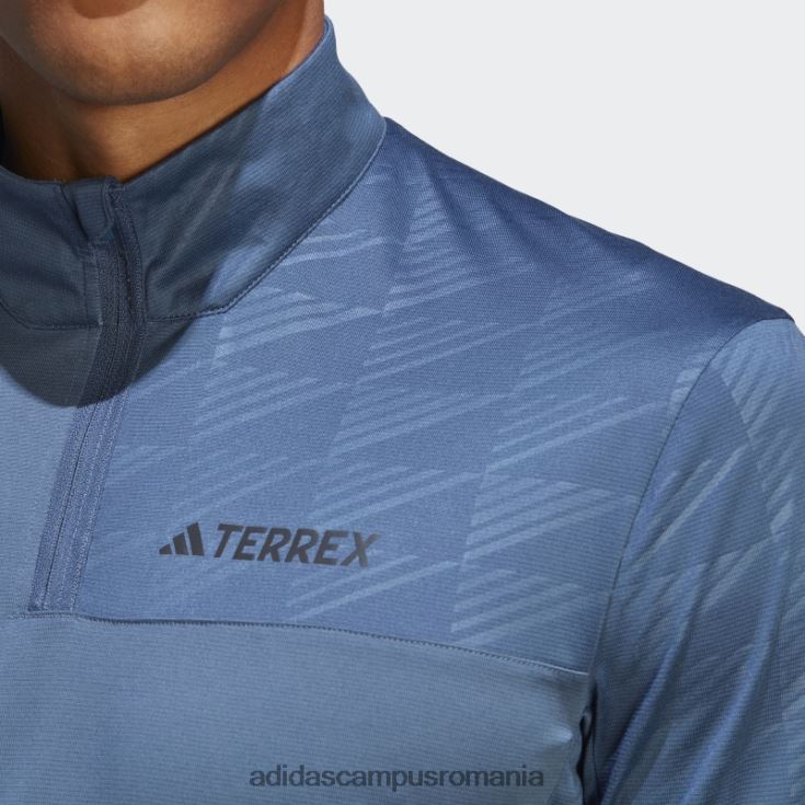 adidas campus romania tricou adidas cu mânecă lungă cu jumătate de fermoar din oțel terrex bărbați oţel J266N25343