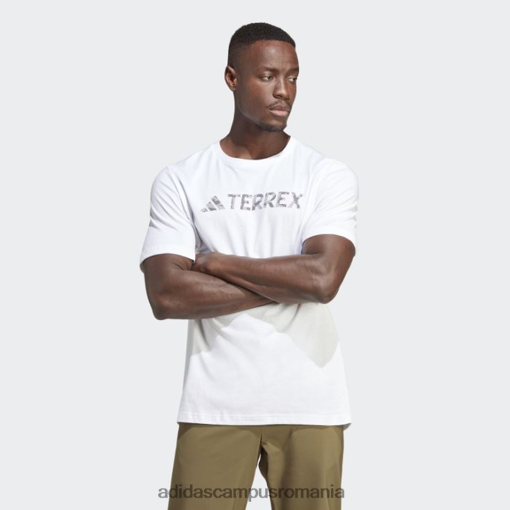 adidas campus romania tricou alb cu logo terrex clasic bărbați alb J266N2940