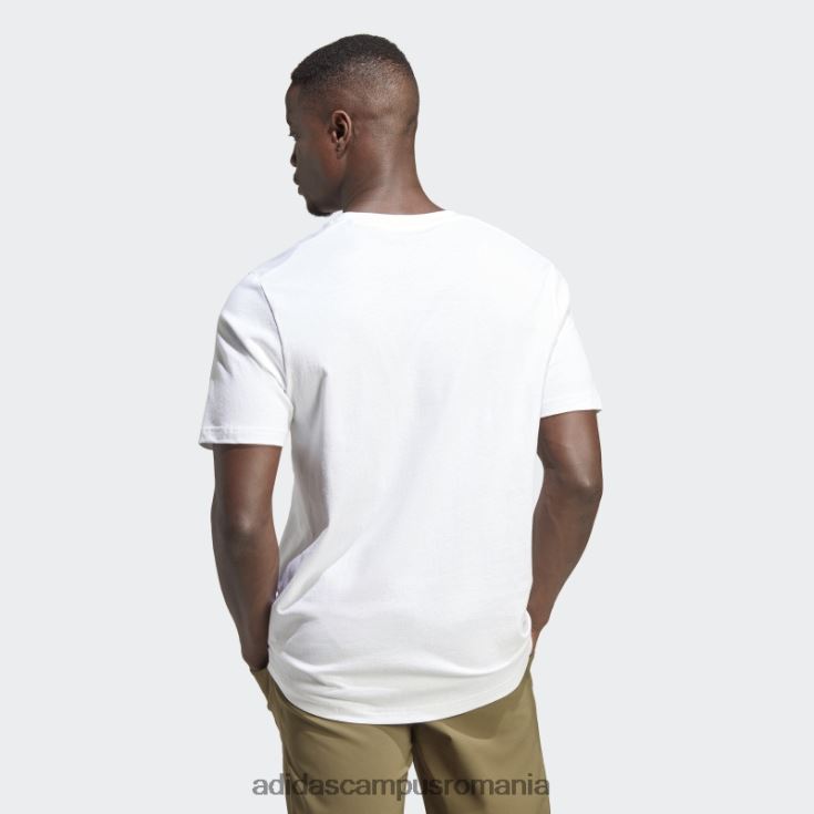adidas campus romania tricou alb cu logo terrex clasic bărbați alb J266N2940