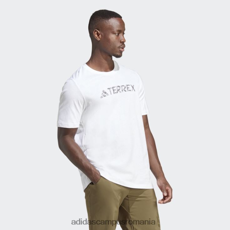 adidas campus romania tricou alb cu logo terrex clasic bărbați alb J266N2940