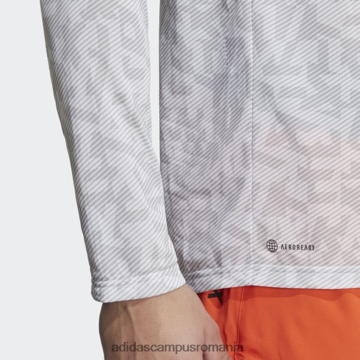 adidas campus romania tricou cu mânecă lungă terrex trail running alb bărbați alb/gri J266N26056