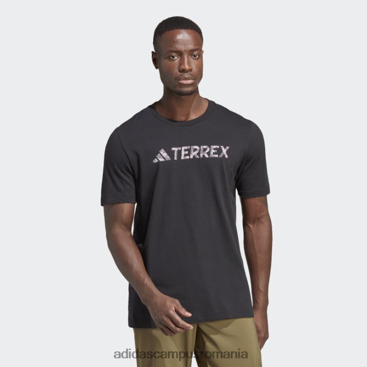 adidas campus romania tricou negru cu logo terrex clasic bărbați negru J266N26101