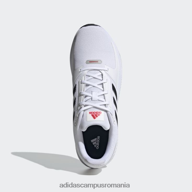 adidas campus romania pantofi adidas run falcon 2.0 albi bărbați alb/negru/rosu J266N2747