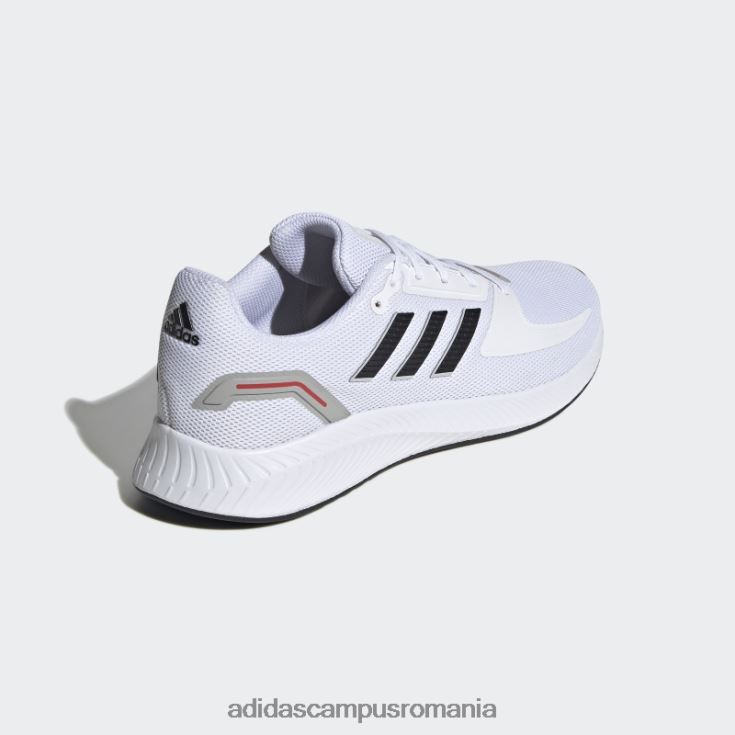 adidas campus romania pantofi adidas run falcon 2.0 albi bărbați alb/negru/rosu J266N2747