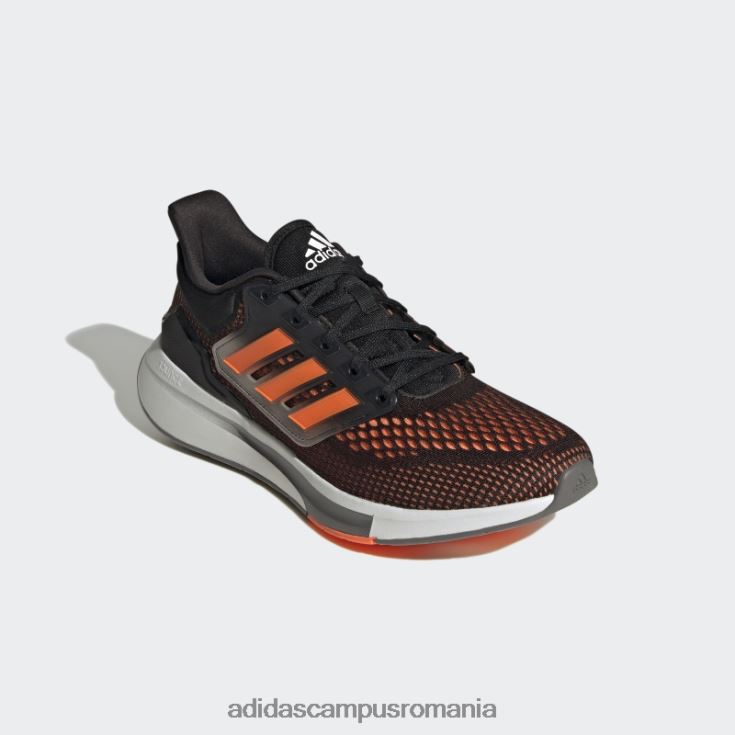 adidas campus romania pantofi de alergat eq21 portocalii bărbați negru/portocaliu/fier metalic J266N24269