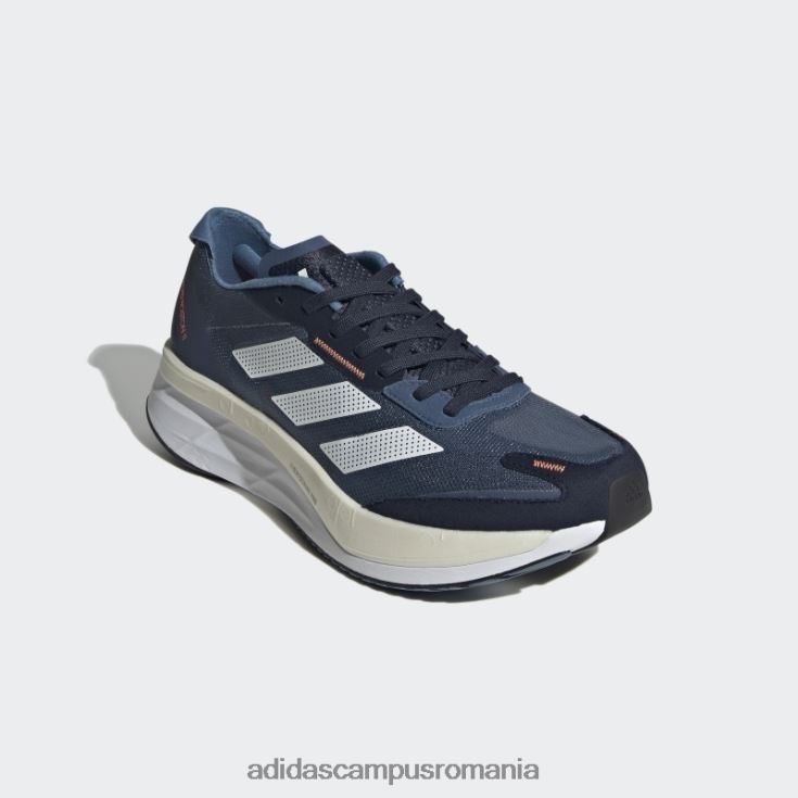 adidas campus romania pantofi steel adizero boston 11 bărbați otel/alb/portocaliu J266N24534