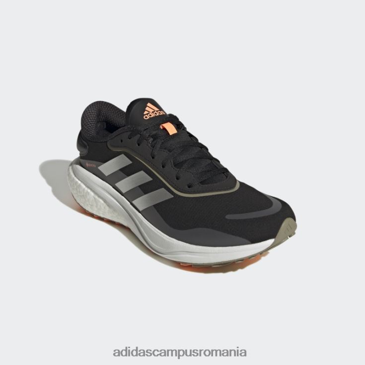 adidas campus romania pantofi supernova gore-tex negri bărbați negru/argintiu/portocaliu fascicul J266N212314