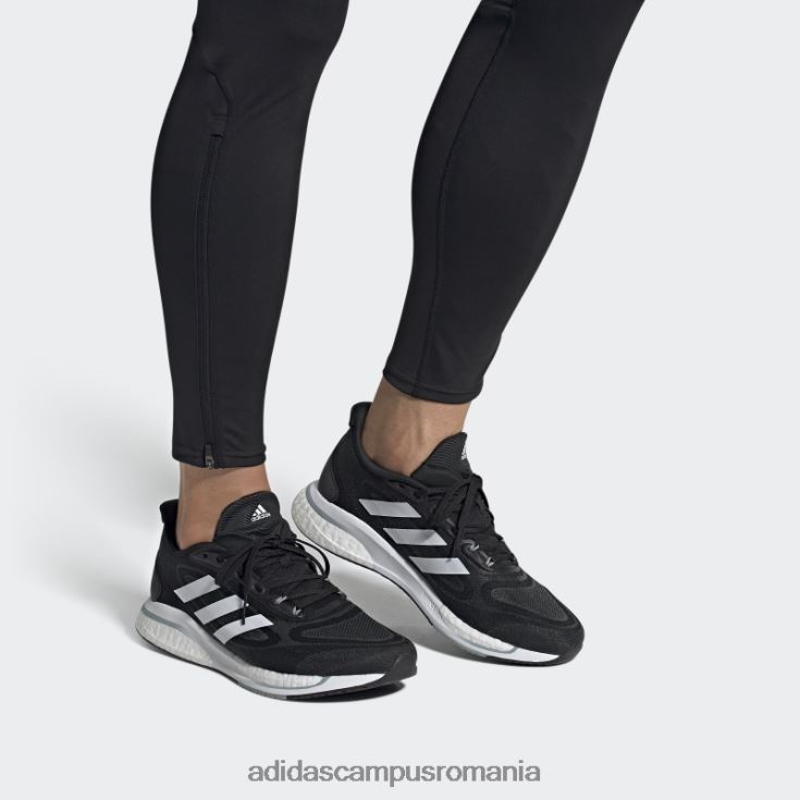 adidas campus romania pantofi supernova+ gri fashion bărbați negru/alb/gri J266N212981
