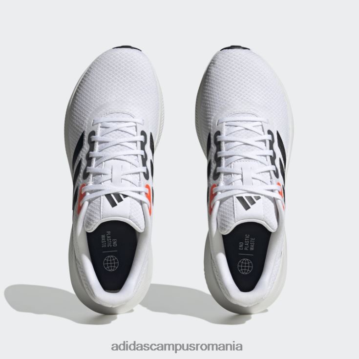 adidas campus romania runfalcon 3 cloudfoam pantofi de alergare albi albi bărbați alb negru J266N24184
