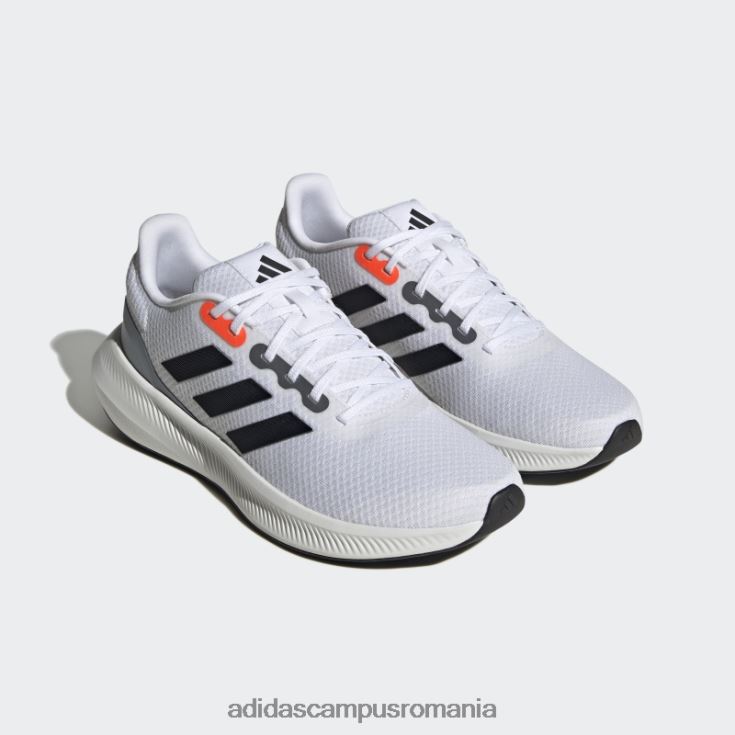 adidas campus romania runfalcon 3 cloudfoam pantofi de alergare albi albi bărbați alb negru J266N24184