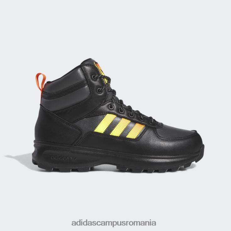 adidas campus romania cizme chasker negre bărbați negru/portocaliu/galben J266N220059
